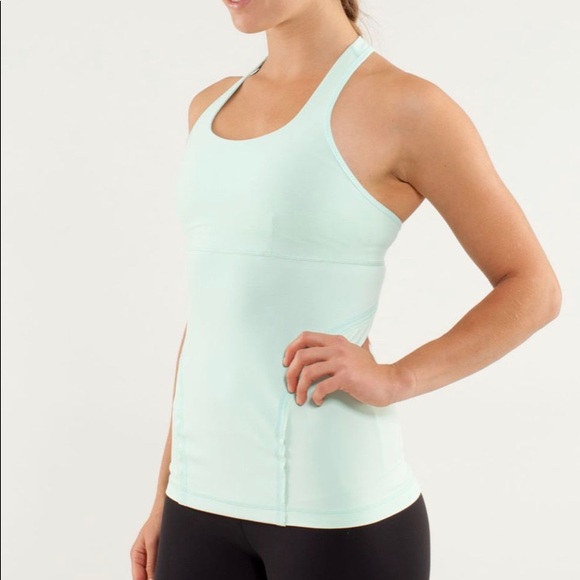 RARE Lululemon Power Up Tank 4 Mint Moment LikNew - Picture 6 of 13